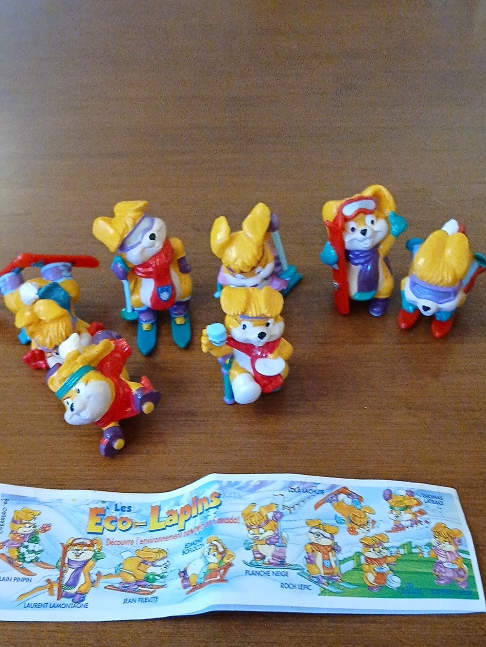 Kinder Ferrero Surprise Set Hanny Bunny's Collectables Vtg 1996 Cake Toppers 7pc